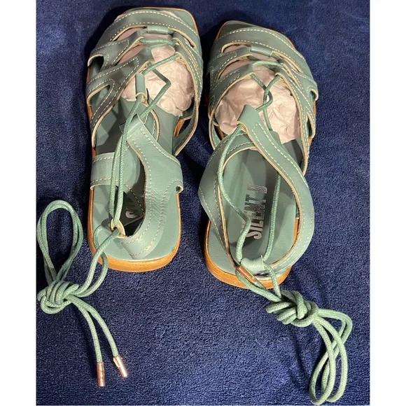 Anthropologie x Silent D Gladiator Satelli Tie-Up Sandals NWT Size 9 - Picture 10 of 16